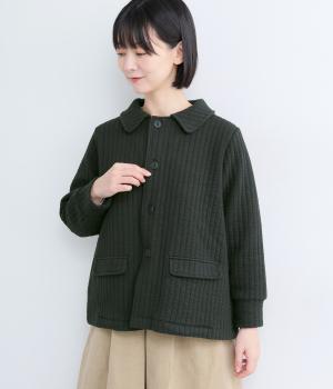 キルティング天竺ジャケット(ブラック-F)