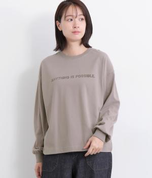 天竺ロゴプリントロングTee