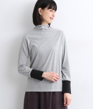 天竺配色ハイネック