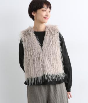 シャギーベスト