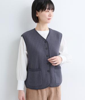 キルティング天竺ベスト