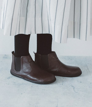 ショートサイドゴアブーツ(ブラウン-230)