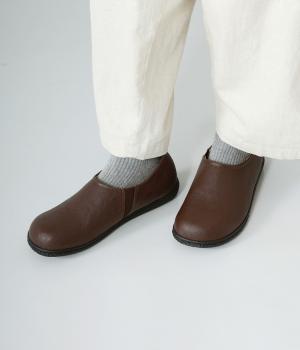 サイドゴムスリッポン(ブラウン-25)