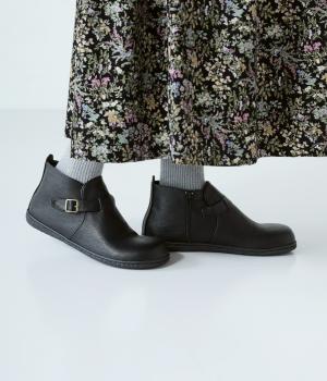 ベルトショートブーツ(ブラック-25)