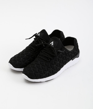 スピードソックス　ランニングスニーカー(ブラック×ホワイト-36)