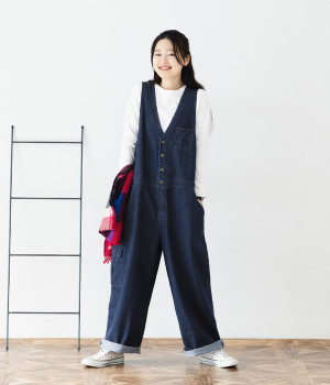 イージーサロペット(インディゴ-ONESIZE)