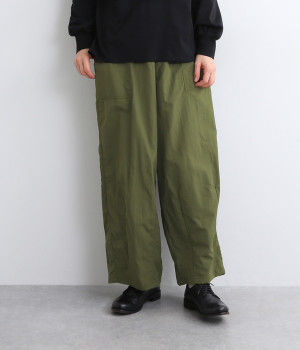 撥水ナイロンベイカーパンツ(カーキ-ONESIZE)