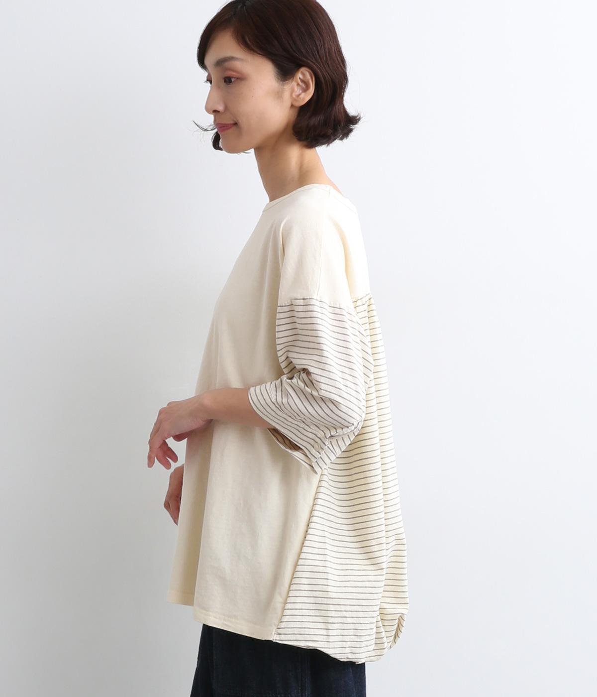 ピグメント×ドッキングカット×布帛後バルーンプルオーバー(アイボリー-ONESIZE)