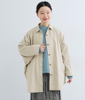 ソフトツイルポンチョシャツ(ベージュ-F)