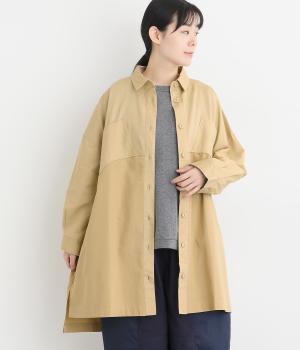 リップストップ×ヘリンボーン×ツイルブロッキングシャツジャケット