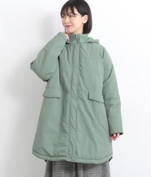 リブ×ナイロンモンスターパーカ(スモークグリーン-F)