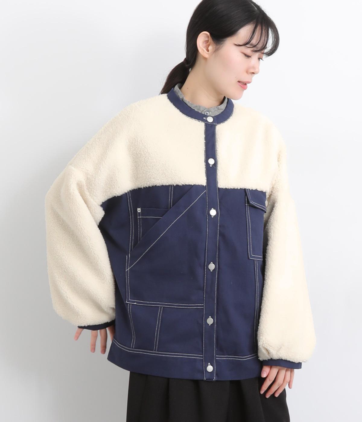 ボア×デニムボアドッキングデニムジャケット（LUPILIEN）の商品詳細