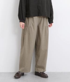 アンティークツイルベイカーギャザーパンツ