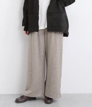 杢ダブルフェイススリットパンツ