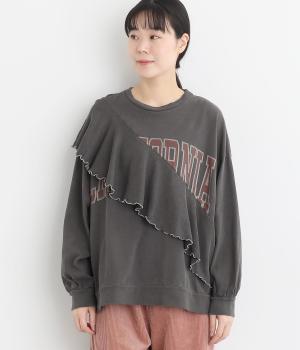 天竺ピグメントフリルプルオーバー