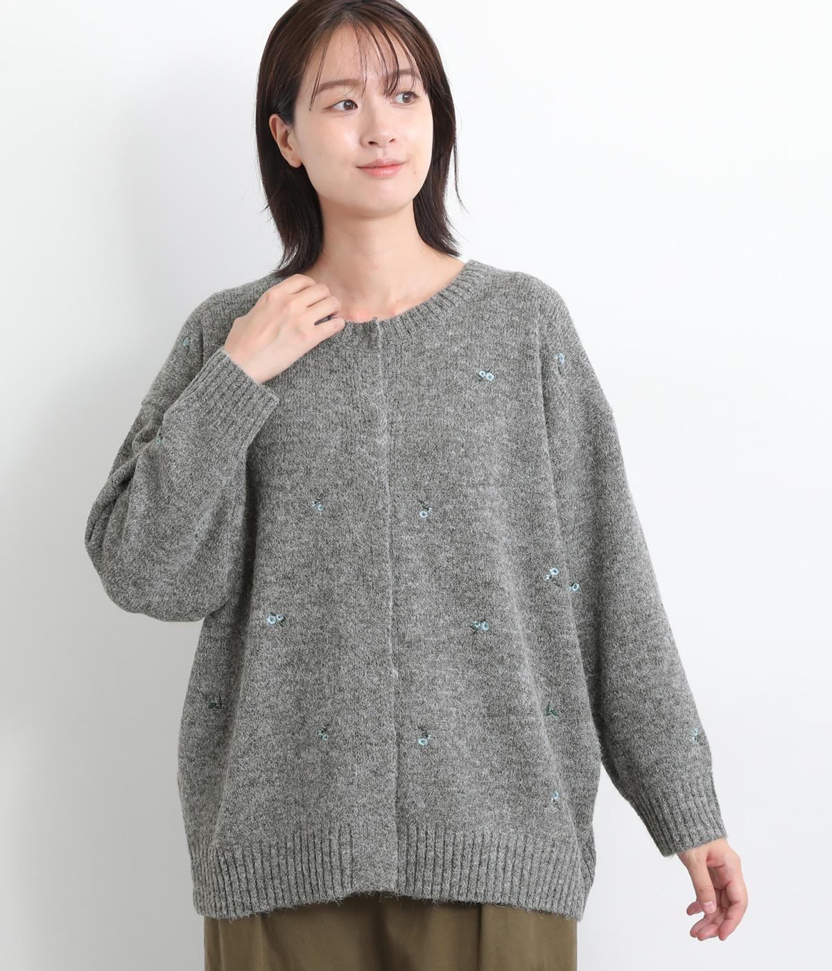 リサイクルニット刺繍カーディガン（LUPILIEN）の商品詳細