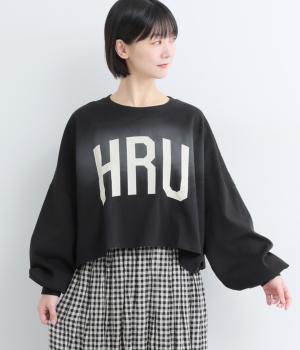 ロゴボリュームTシャツ(ブラック-F)