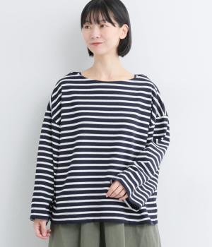 ゆったりボーダープルオーバー