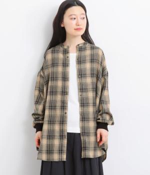 起毛ネルランダムボタンシャツ