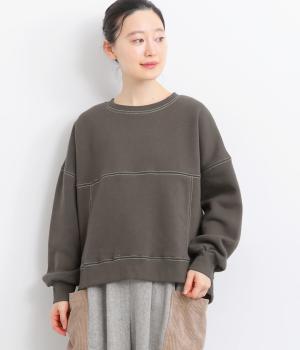 裏起毛配色STプルオーバー