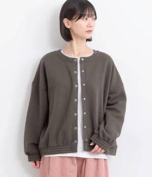 裏起毛シャーリングカーディガン