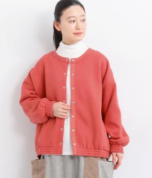 裏起毛シャーリングカーディガン(ソフトレッド-F)