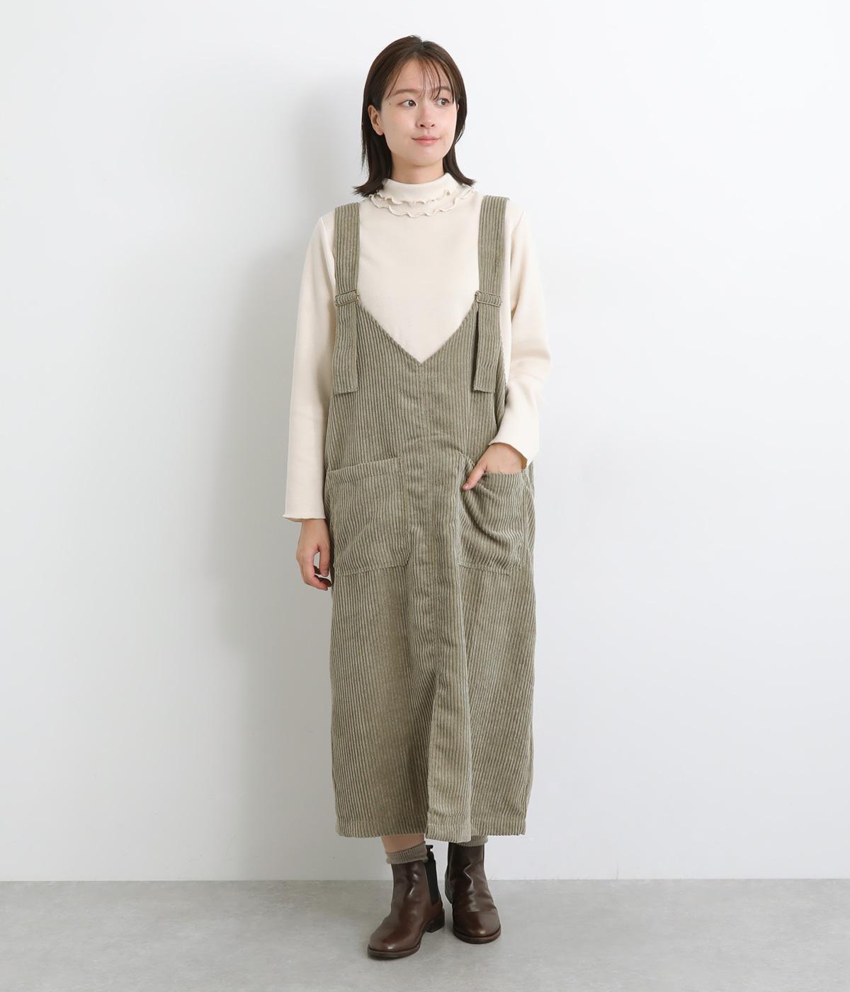 太いコーデュロイジャンパースカート（LUPILIEN）の商品詳細