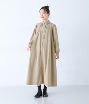 微起毛ワッシャーコットンワンピース