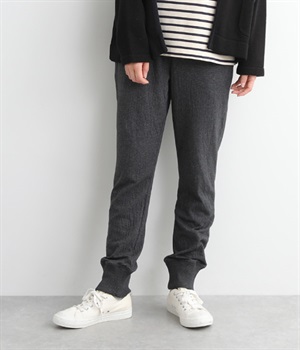 接結カットソーパンツ(チャコール-L)