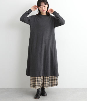 接結カットソーワンピース