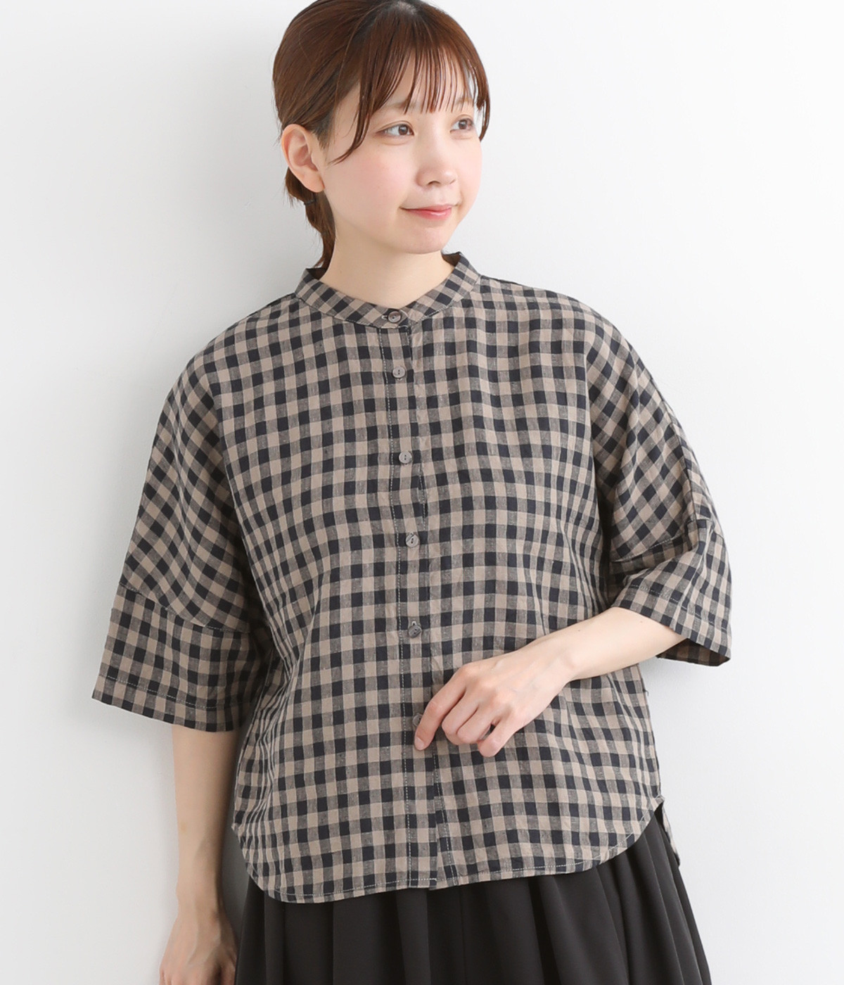 ナツトマさん専用　CLANEチェスターコートIENAフリルネックコットンブラウス ナツトマさん専用 CLANEチェスターコートIENAフリルネック