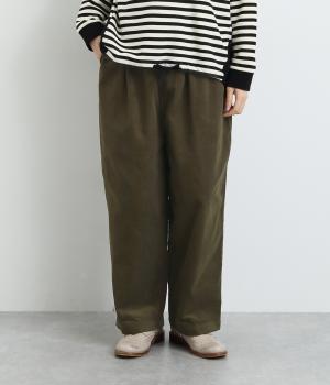 丈が選べるコーデュロイタックパンツ(モスグリーン-L)
