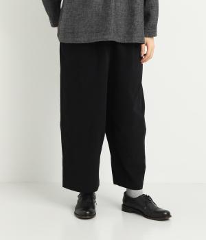 丈の選べる　コットンピーチ起毛パンツ(ブラック-L)