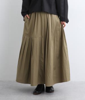 セルロースコットンパネルタックスカート