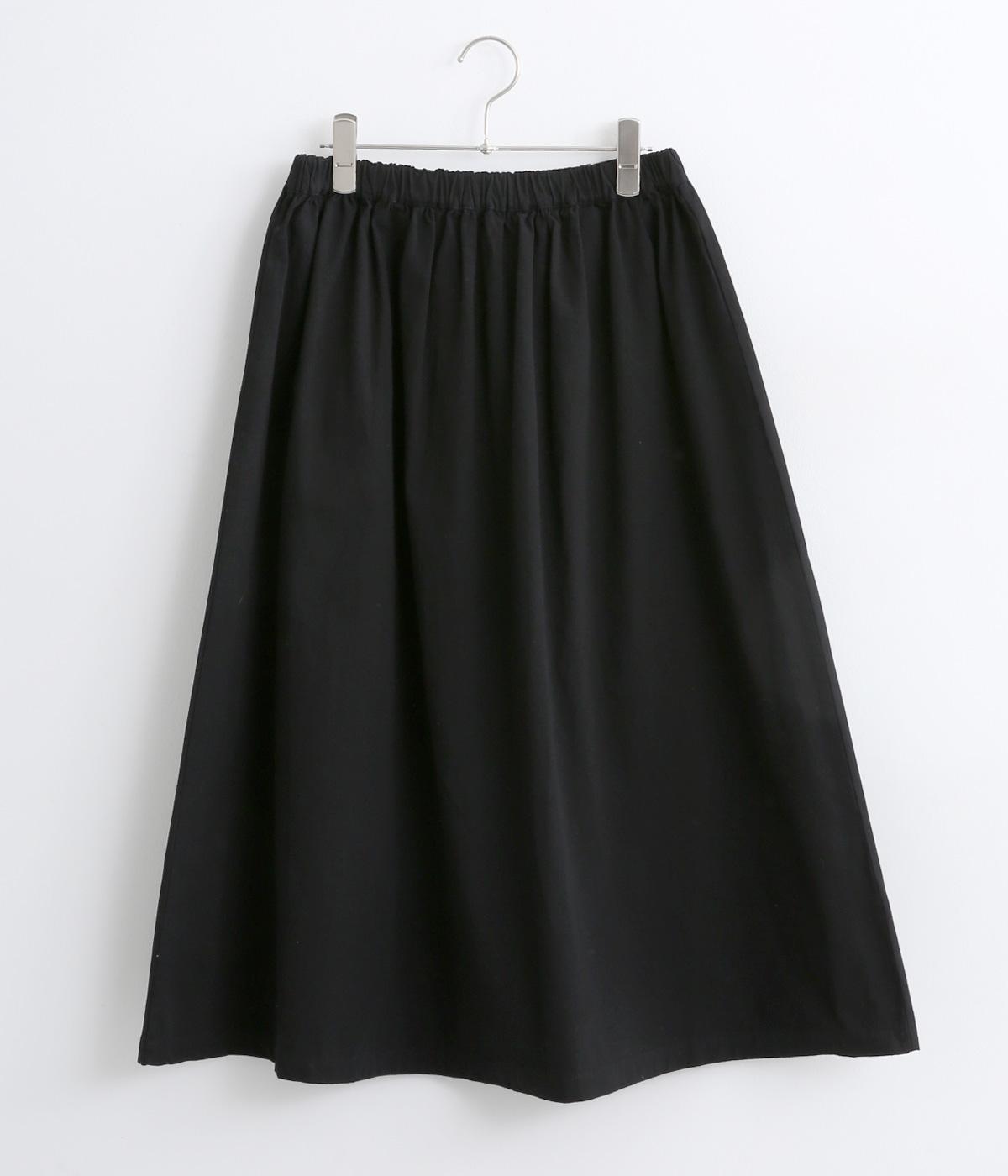 コットン裏微起毛ペチスカート(ブラック-F)