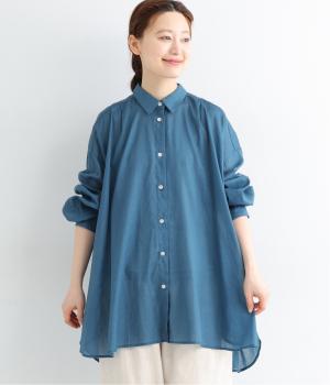 ラミーコットンローンロングシャツ