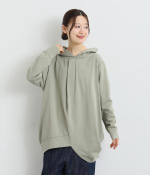 接触冷感コットンソロナジャージボールフーディー