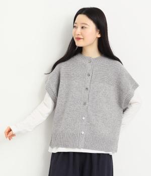 ウールニット　2wayベスト