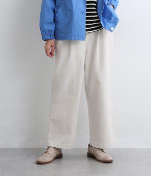 コットンリネン10OZデニムパンツ(ホワイト-F)