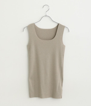 フライスタンクトップ(サンドベージュ-ONESIZE)