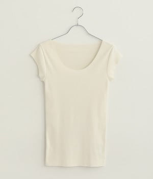 フライスフレンチトップス(オフホワイト-ONESIZE)