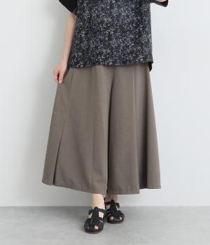 ドライタッチランダムタックキュロットパンツ