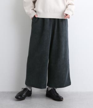 起毛リブ調イージーパンツ(ネイビー-F)