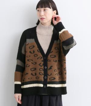 カラフルアニマルニットカーディガン