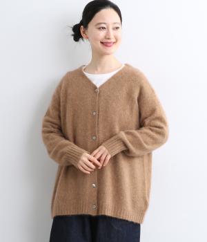 FOX混ゆるVニットカーディガン