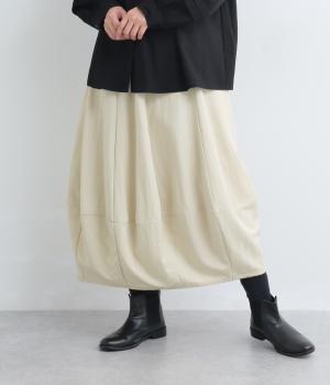 レーヨンナイロンツイルコクーンスカート