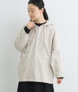 スラブ度詰め天竺ワイドドルマンパーカー