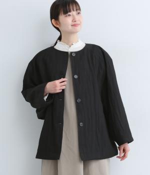 レーヨンナイロンコート(ブラック-F)