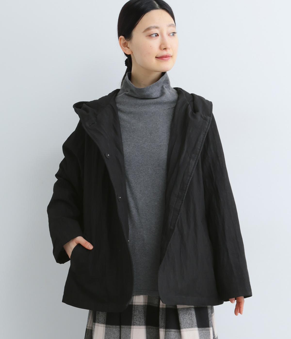 レーヨンナイロンフード付きショートコート（corail）の商品詳細