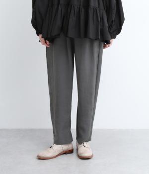 ポリレーヨンナイロンイージーベーカーパンツ(チャコール-ONESIZE)